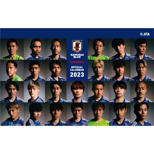 日本代表オフィシャルグッズ 日本代表 卓上カレンダー 2023 サッカーの大画像