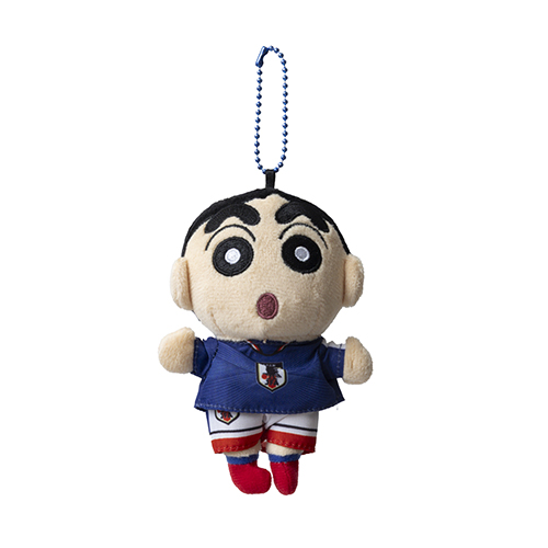 ぬいぐるみマスコット　サッカー日本代表ver.　しんちゃん