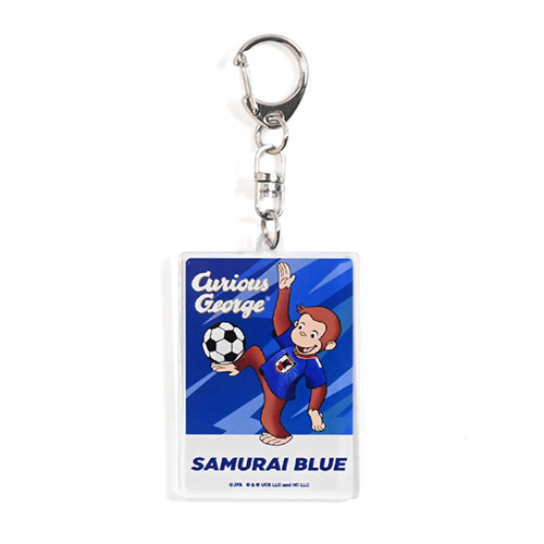 おさるのジョージ サッカー日本代表ver. アクリルキーホルダー