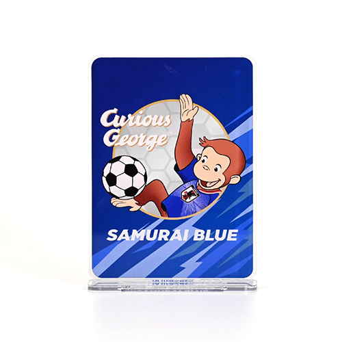 おさるのジョージ サッカー日本代表ver.  アクリルスタンド レッド