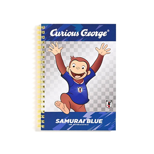 おさるのジョージ サッカー日本代表ver.  B6リングノート