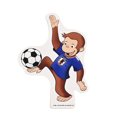 おさるのジョージ サッカー日本代表ver.  ステッカー
