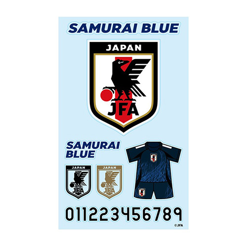 クリアステッカーセット サッカー日本代表ver.