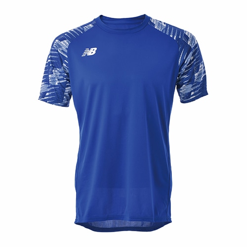 ニューバランス ゲームシャツ ロイヤルブルー サッカーウェアの画像