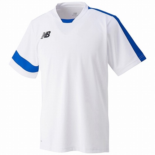 ニューバランス ゲームシャツ WBL ホワイト/ロイヤルブルー サッカーウェア