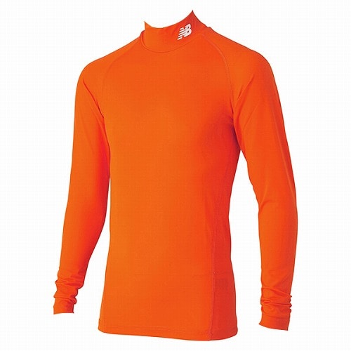 ニューバランス ストレッチインナーシャツ（モックネック） オレンジ サッカーウェア画像