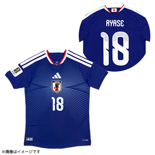アディダス サッカー日本代表 2026 ホーム オーセンティック ユニフォーム「FIFA ワールドカップ 26 オフィシャル スリーブバッジ」#18 上田綺世