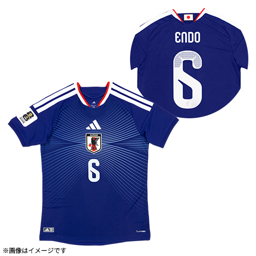 アディダス サッカー日本代表 2026 ホーム オーセンティック ユニフォーム「FIFA ワールドカップ 26 オフィシャル スリーブバッジ」#6 遠藤航