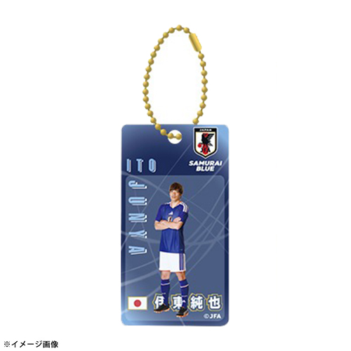 プレーヤーズブリスター風キーホルダー STADIUM LINE #14 伊東 純也