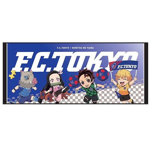 スポーツ2021×鬼滅の刃 フェイスタオル 4キャラクター集合