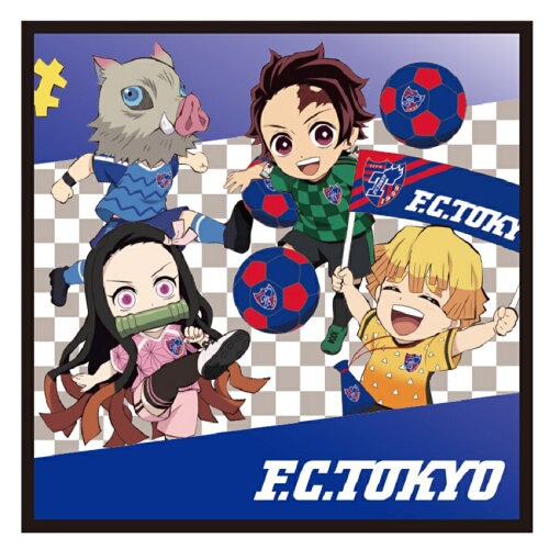 スポーツ2021×鬼滅の刃 ミニタオル 4キャラクター集合