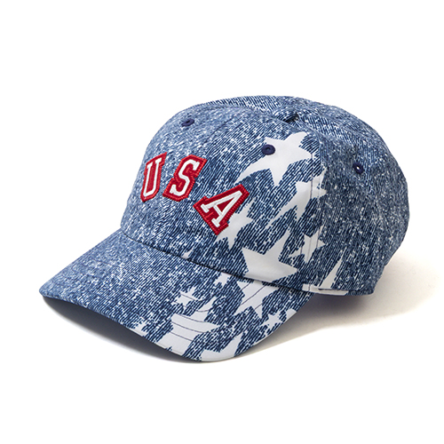 デニム グラフィック キャップ