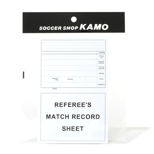 ＜サッカーショップ加茂＞ KAMOオリジナル レフリー マッチレコードシート サッカー画像