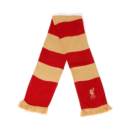 30%OFF！ 海外クラブ・ナショナルチームグッズ LIV Scarf BAR RED/GLD サッカーの大画像