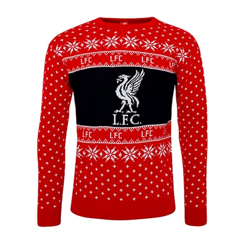 30%OFF！ 海外クラブ・ナショナルチームグッズ リヴァプールFC Snowflake セーター XLサイズ サッカーの大画像