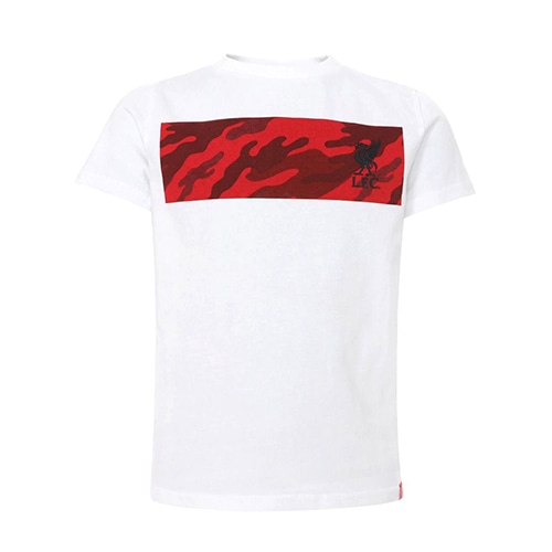 ＜サッカーショップ加茂＞ 30%OFF！ 海外クラブ・ナショナルチームグッズ リヴァプールFC キッズ CAMO Tシャツ WHT 109-115cm サッカー