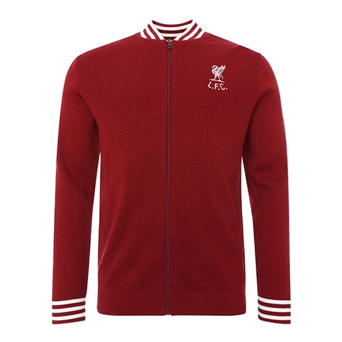 30%OFF！ 海外クラブ・ナショナルチームグッズ リヴァプールFC ジップ ニット Shankly Lサイズ サッカーの大画像