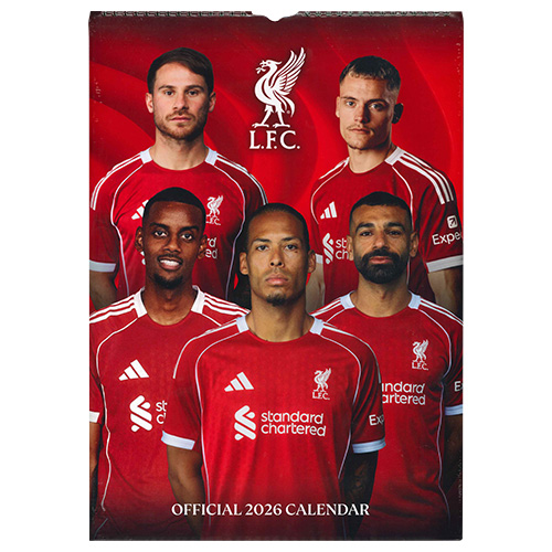 2026 リヴァプールFC A3壁掛けカレンダー