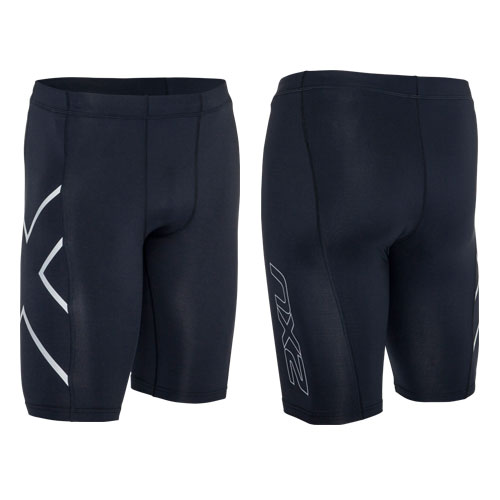 ＜サッカーショップ加茂＞ 2XU TR CONPRESSION BLK/SIL ブラック/シルバー サッカー