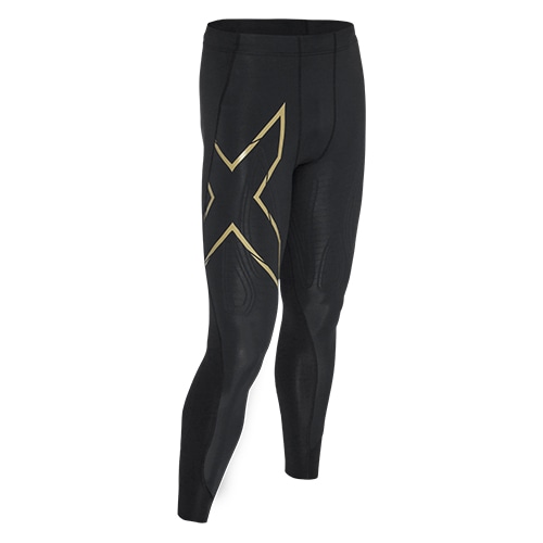 ＜サッカーショップ加茂＞ 2XU MCS FOOTBALL COMP TIGHTS BLK/GLD ブラック/ゴールド サッカー画像