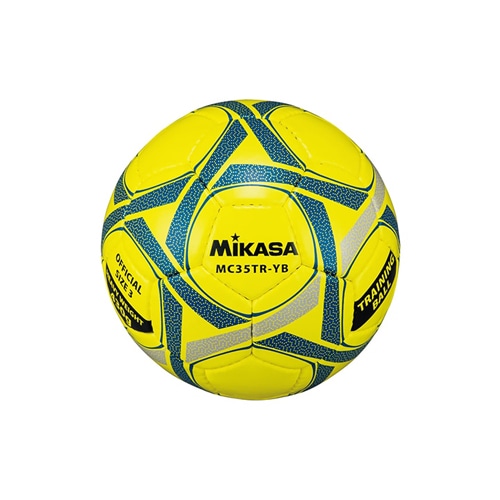 ミカサ トレーニングボール 410-450ｇ 黄青 NS イエロー×ブラック サッカーボール画像