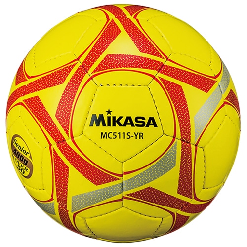 ミカサ サッカーボール シニア 軽量5号球 イエロー/レッド サッカーボール