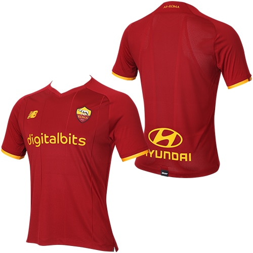★30%OFF！ニューバランス AS ROMA HOME SS JERSEY サッカー画像