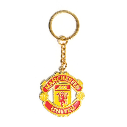 MUFC Gold Crest Keyring