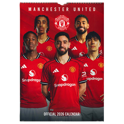 2026 マンチェスター・ユナイテッド A3壁掛けカレンダー