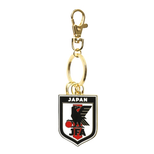 日本代表オフィシャルグッズ リング付きエンブレムキーホルダー サッカーの画像