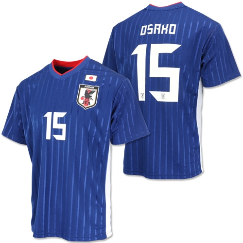 日本代表オフィシャルグッズ 日本代表 プレーヤーズTシャツ No.15 大迫勇也 ブルー サッカー