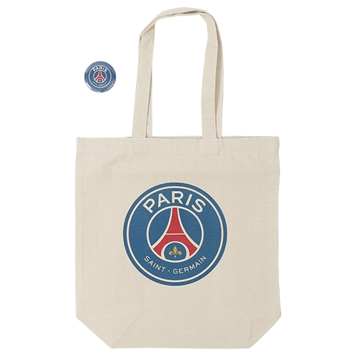 PSG 缶バッジ付キャンバストート(M)