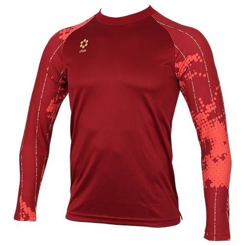 スフィーダ Presser Thermotect ベースレイヤーシャツL/S Burgundy サッカーウェア画像