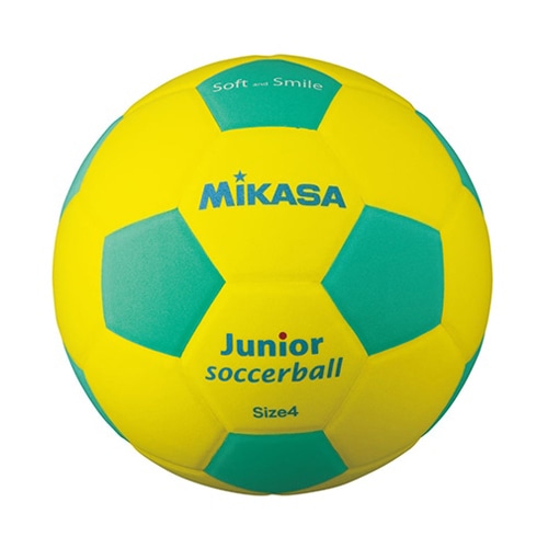 ＜サッカーショップ加茂＞ ミカサ ジュニアサッカー4号 EVA 約180g 黄/緑 NS イエロー×グリーン サッカーボール