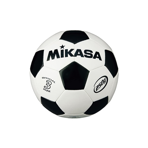 ミカサ サッカー3号 軽量約250g 白/黒 NS ホワイト×ブラック サッカーボールの大画像