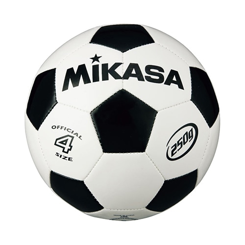 ミカサ サッカー4号 軽量球 約250g 白/黒 NS ホワイト×ブラック サッカーボール画像