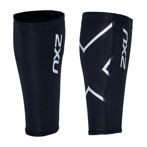 2XU COMPRESSION C GUARD BLK/BLK ブラック/シルバー サッカー画像