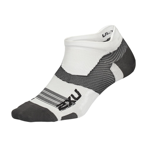 ＜サッカーショップ加茂＞ 2XU VECTR ULTRALIGHT NO SHOW WHT/GRY ホワイト/グレー サッカー画像