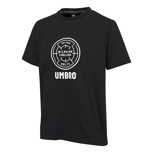 50%OFF！ アンブロ コツトンライクTシヤツ ブラック サッカーウェアの画像