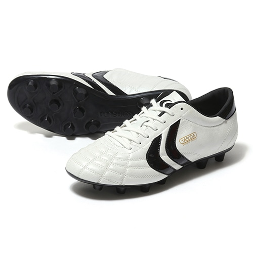 ＜サッカーショップ加茂＞ ヤスダ Ligaresta Pro WHT/BLK ホワイト/ブラック サッカーシューズ