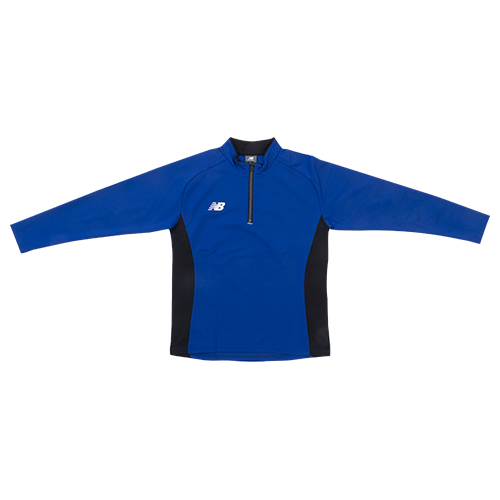 Black Out ストレッチニットハーフジップトップ