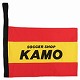 KAMOオリジナル シューズケース 赤×黄×赤×黒