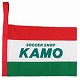 KAMOオリジナル シューズケース 赤×白×緑×緑