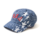 デニム グラフィック キャップ