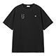 コットンライクポリエステルバックプリント半袖Tシャツ