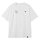 コットンライクポリエステルバックプリント半袖Tシャツ