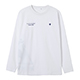 コットンライクポリエステルビッグロゴ長袖Tシャツ
