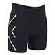 CORE COMP 1/2 SHORTS BLK/SIL