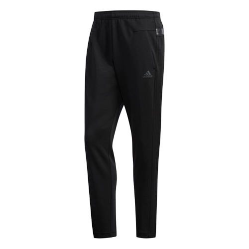M adidas 24/7 ヘザー ウォームアップパンツ ブラック/ブ