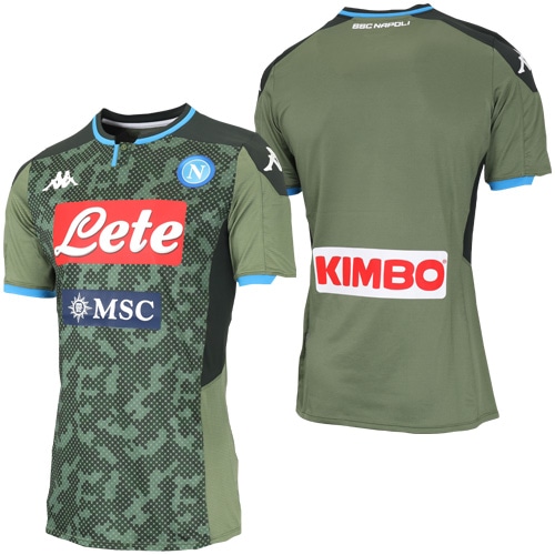 カッパ 19-20 SSCナポリ AWAY オーセンティック 半袖 ユニフォーム グリーン サッカー